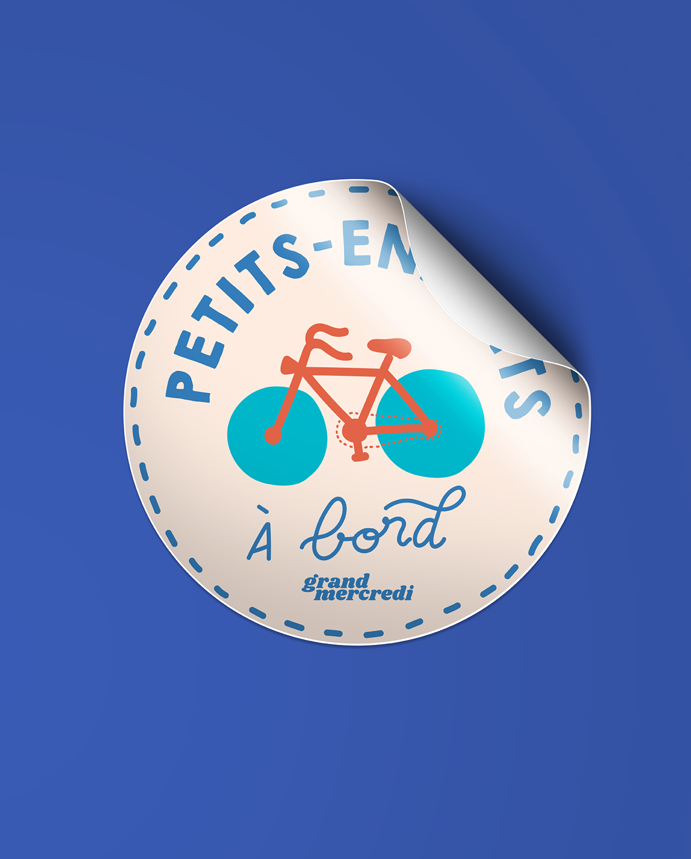 Sticker Vélo 'Petits-Enfants à Bord