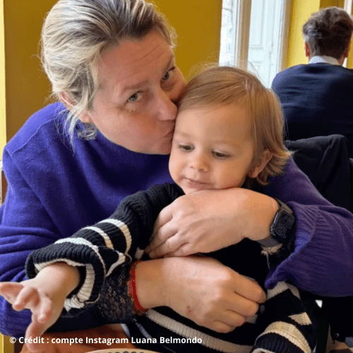 Luana Belmondo dévoile une adorable photo complice avec son Petit-Fils